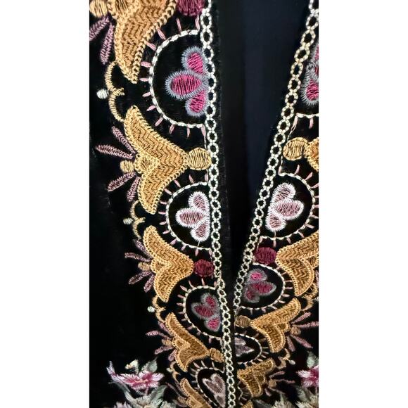 Johnny Was Velvet Embroidery Kimono - Picture 6 of 8